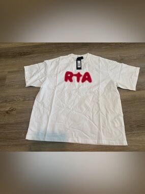 COLIN OVERSIZED TEE | WHITE BLURRY RTA